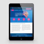 example of zola interactive website design on an iPad